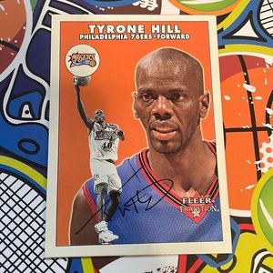 Tyrone Hill Fleer Tradition card